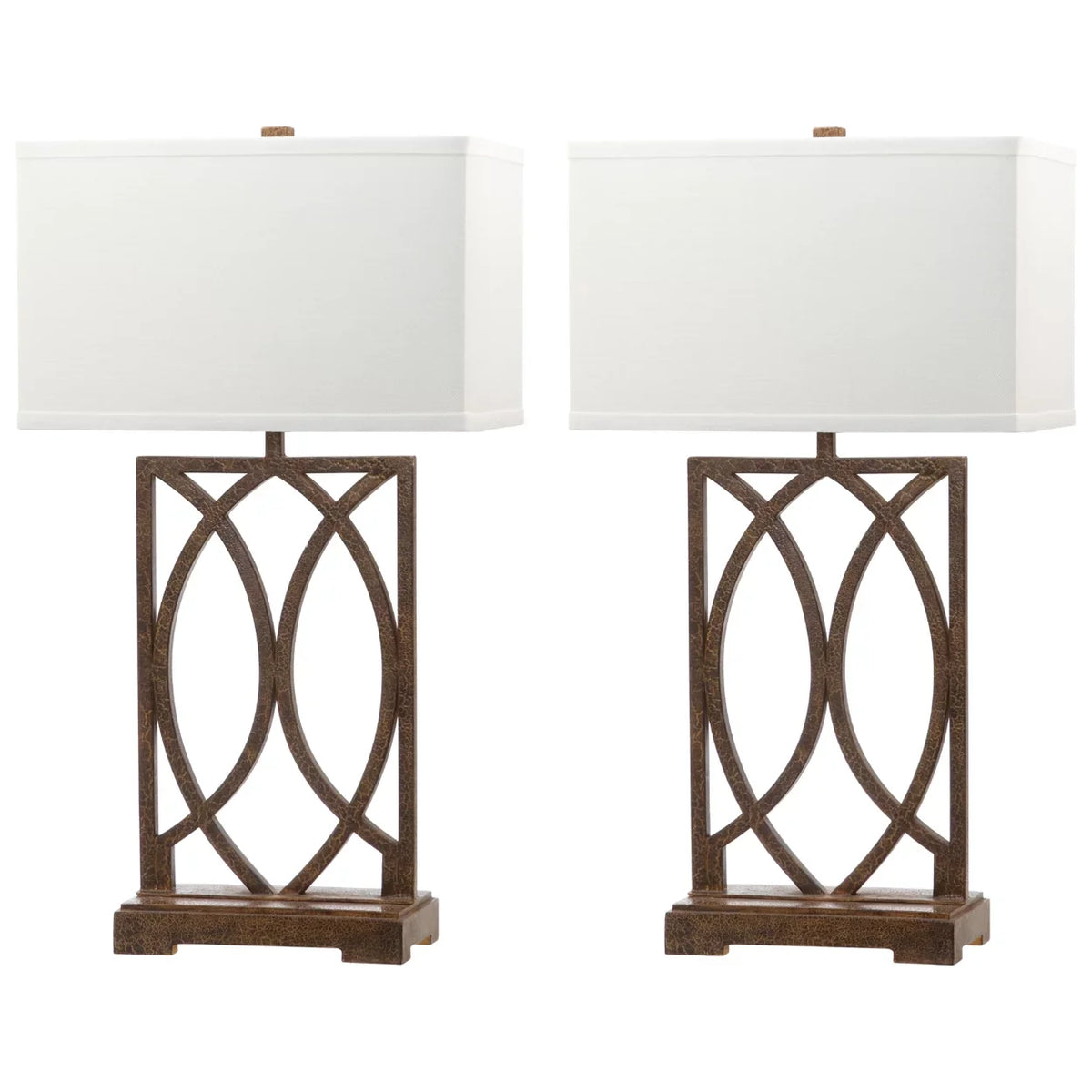 Safavieh Jago 29.5 in.  Interlocking Arcs Table Lamp, Set of 2