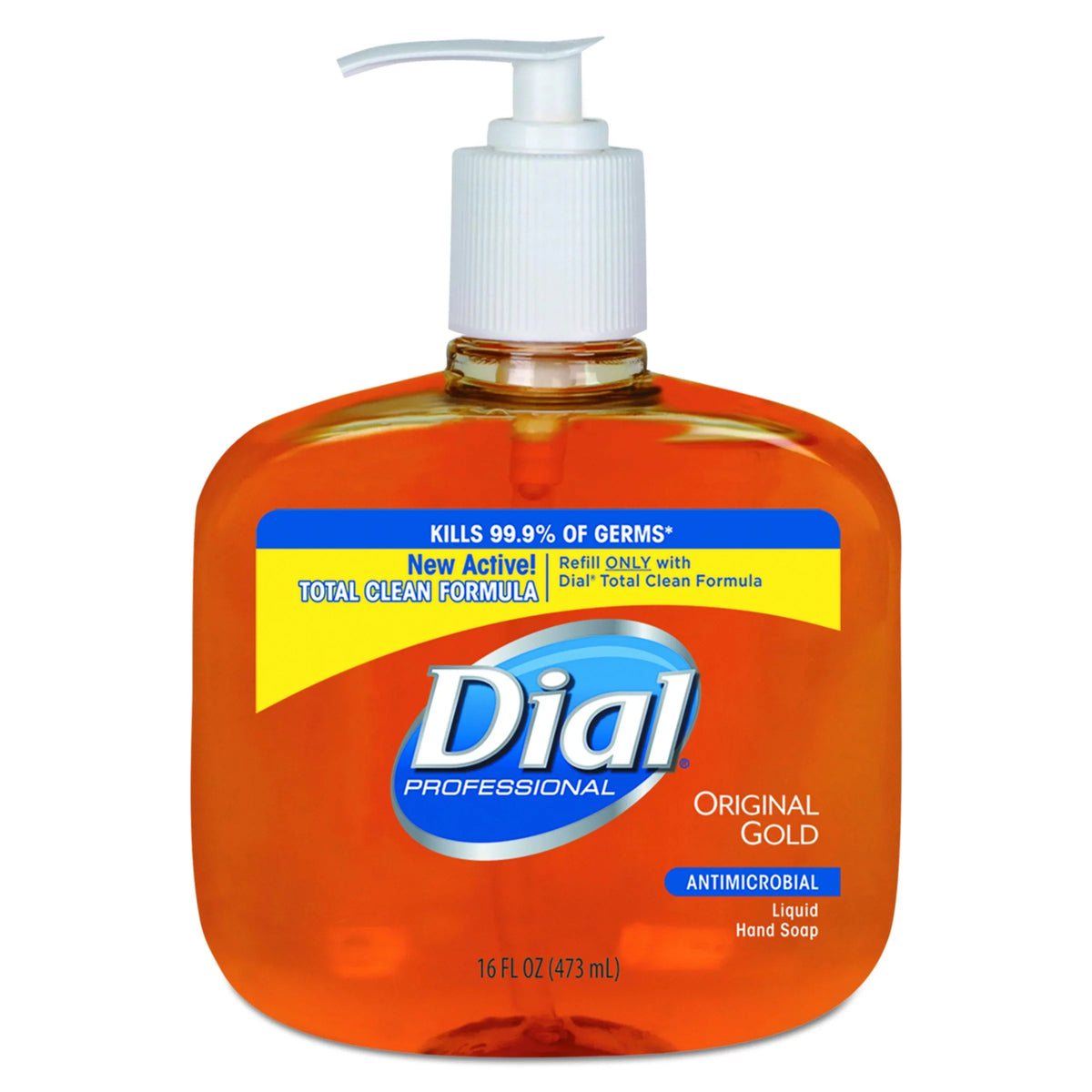 Dial Professional 80790Ct Gold Antimicrobial Soap Floral Fragrance 16Oz Pump Bottle 12/Carton