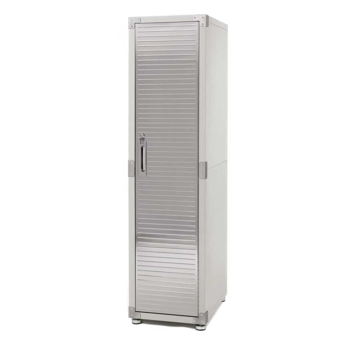 Seville Classics UltraHD Locker Storage Cabinet, 18"  x 24"  x 72" , Granite Gray