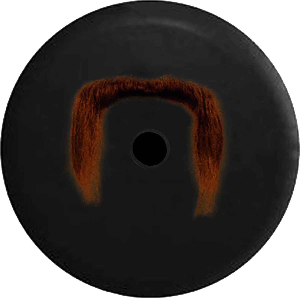 2018 2019 Wrangler  Backup Camera Brown Handlebar Mustache Funny Spare Tire Cover for Jeep  33 Inch