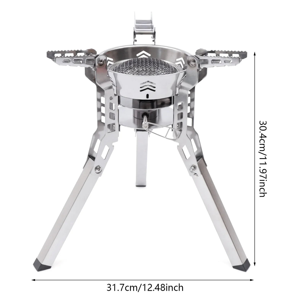 Miumaeov Portable Camping Stove Burner Small Backpack Stoves with Piezo Ignition for Outdoor Camping Hiking Cooking Barbecue Travel