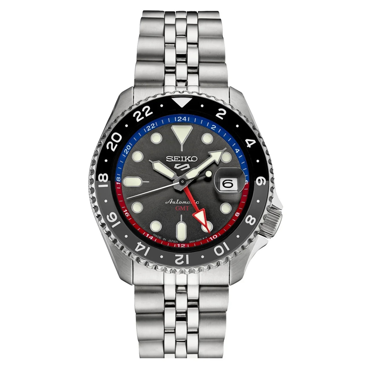 Seiko 5 Sports Automatic  Watch with Grey Dial #
