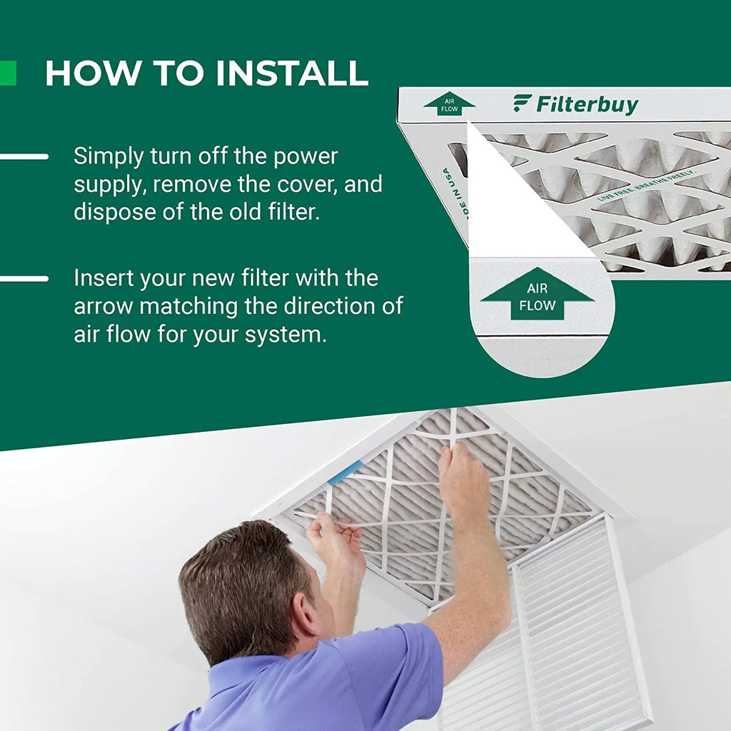 Filterbuy 14x18x1  11 Pleated   Furnace Air Filters (3-Pack)