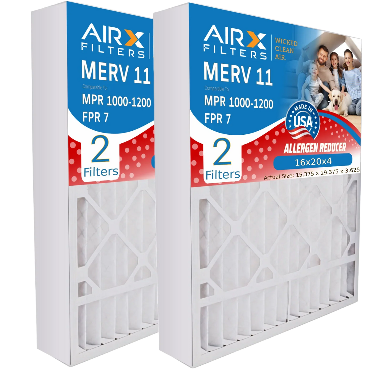 16x20x4 Air Filter  11 Comparable to  1000,  1200 &  7 Compatible with TopTech --1620 Premium  Made 16x20x4 Furnace Filter 2 Pack by     .
