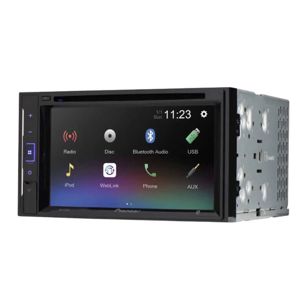 Bundle with Pioneer Multimedia  Car Stereo and Installation Kit - for 1990-1992 Cadillac Fleetwood Brougham / Bluetooth  Touchscreen Radio - Backup Camera, 2 Din Dash Kit