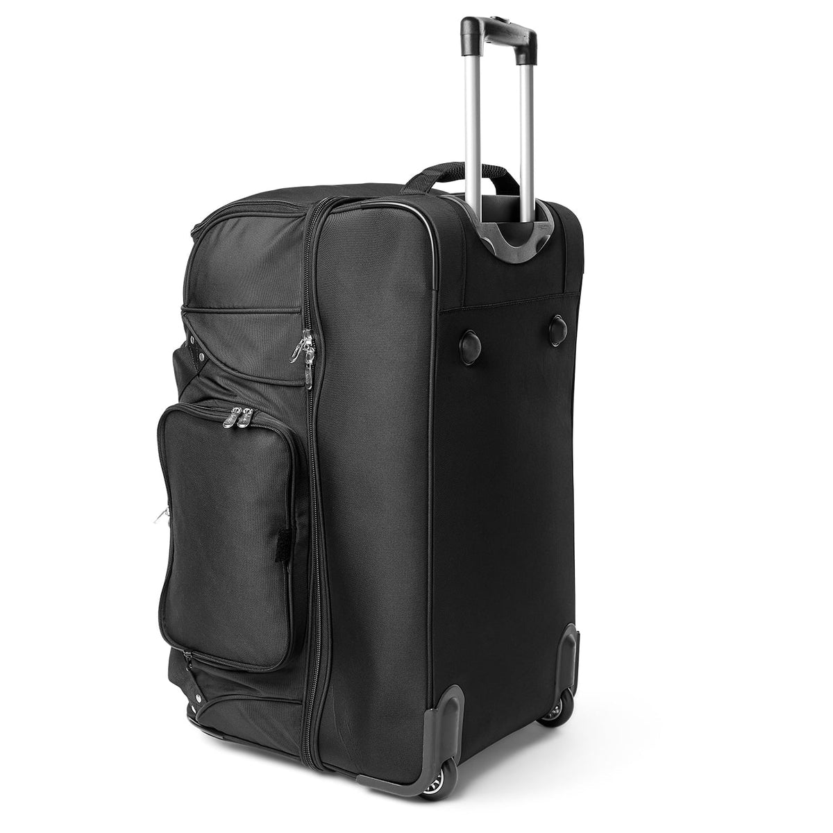 Philadelphia Eagles Black 27'' 2-Wheel Drop Bottom Rolling Duffel Bag