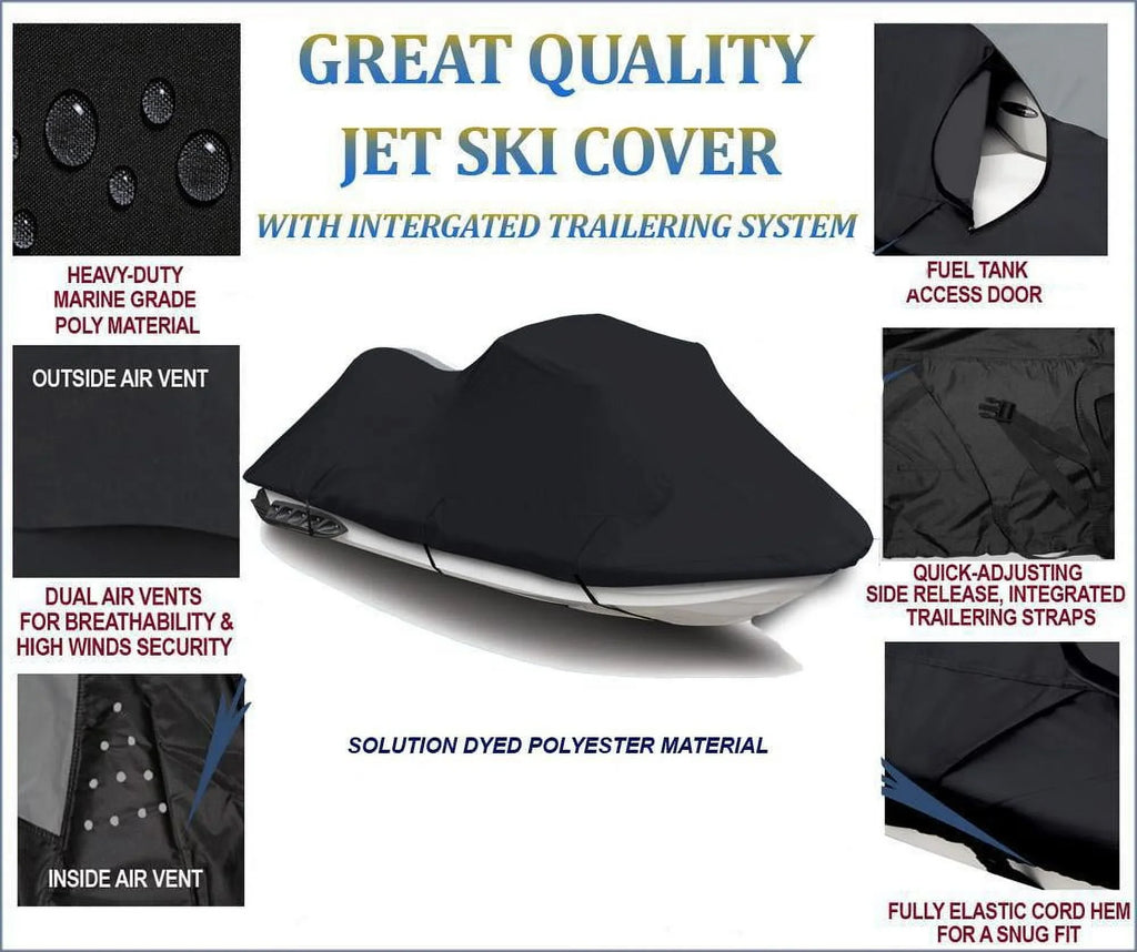 600  JetSki Cover Compatible for Bombardier Sea Doo Sea-Doo   130 2011 2012 2013 2014 2015 2016 2017 2018 2019 2020 2021 2022 Jet Ski  Watercraft Cover