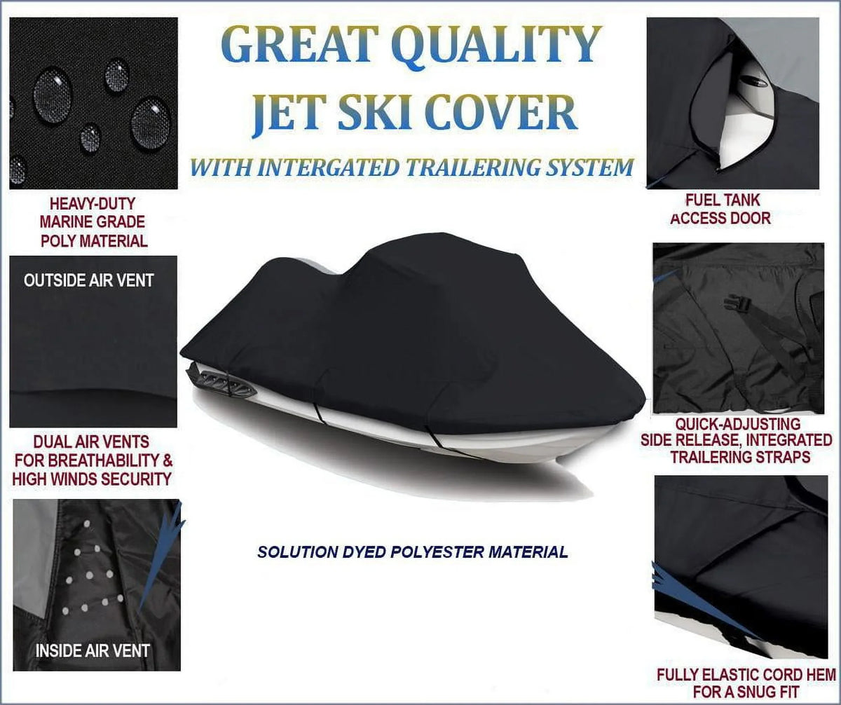 600  JetSki Cover Compatible for Bombardier Sea Doo Sea-Doo   130 2011 2012 2013 2014 2015 2016 2017 2018 2019 2020 2021 2022 Jet Ski  Watercraft Cover
