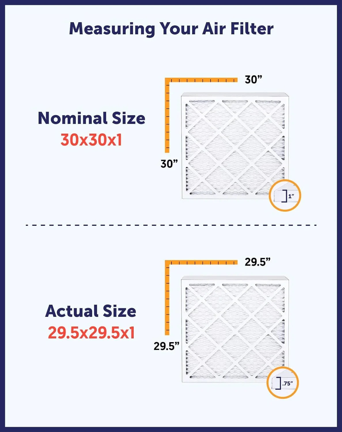 Filter King 38x56x1 Air Filter | 4- |  8  Pleated / Furnace Filters |    | Actual Size: 38 x 56 x .75"