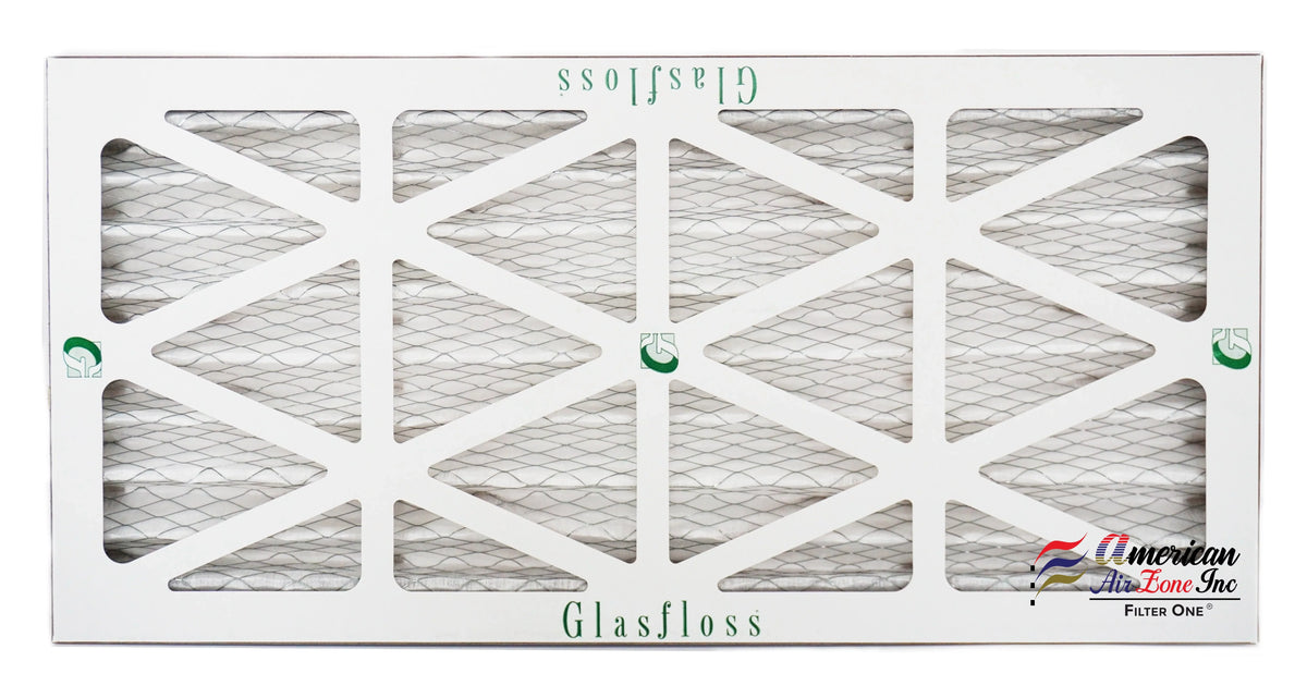 Glasfloss Air Filter 10x25x2 - 2"  10 - (Pack of 12) - Pleated  or  Air Filter - Furnace Air Filter - Home or Office - Made In The .