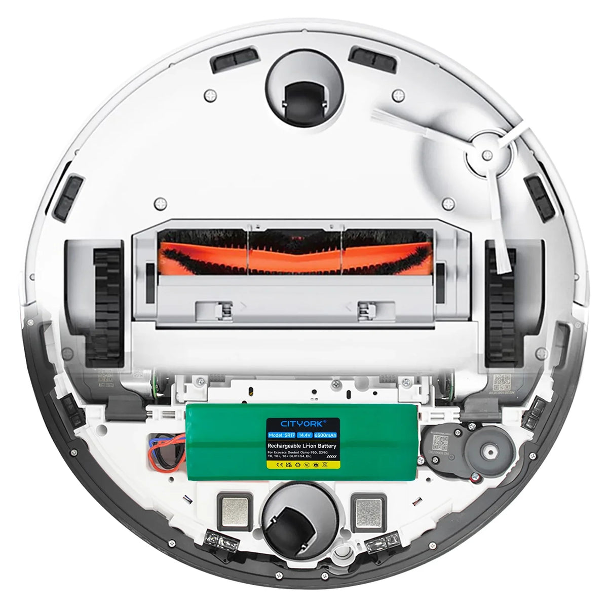 Robot Vacuum Cleaner Li-ion Battery Sweeping Mopping Rechargeable Battery Replacement For Ecovacs Deebot  Ozmo    950    -54-14.8V 6200mAh