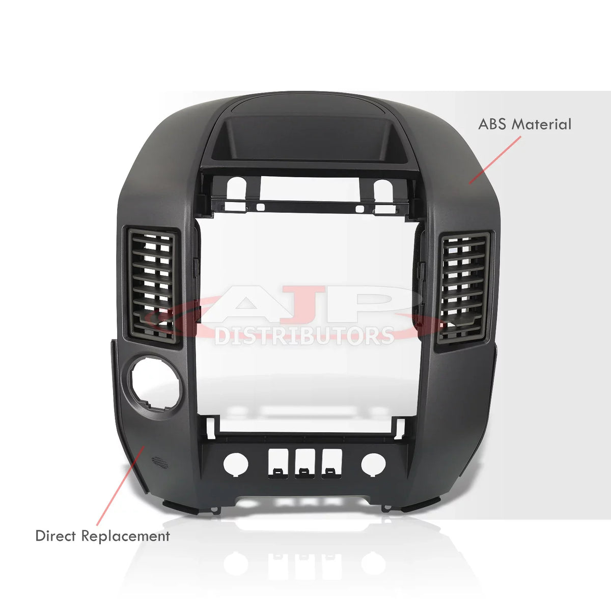 For 2004-2006 Nissan Titan Armada Center Console Instrument Panel Lid Dashboard Radio  Control Bezel Finisher Clips w/o Speaker (Gray) -     05