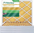 Filterbuy 12x16x2  11 Pleated   Furnace Air Filters (4-Pack)