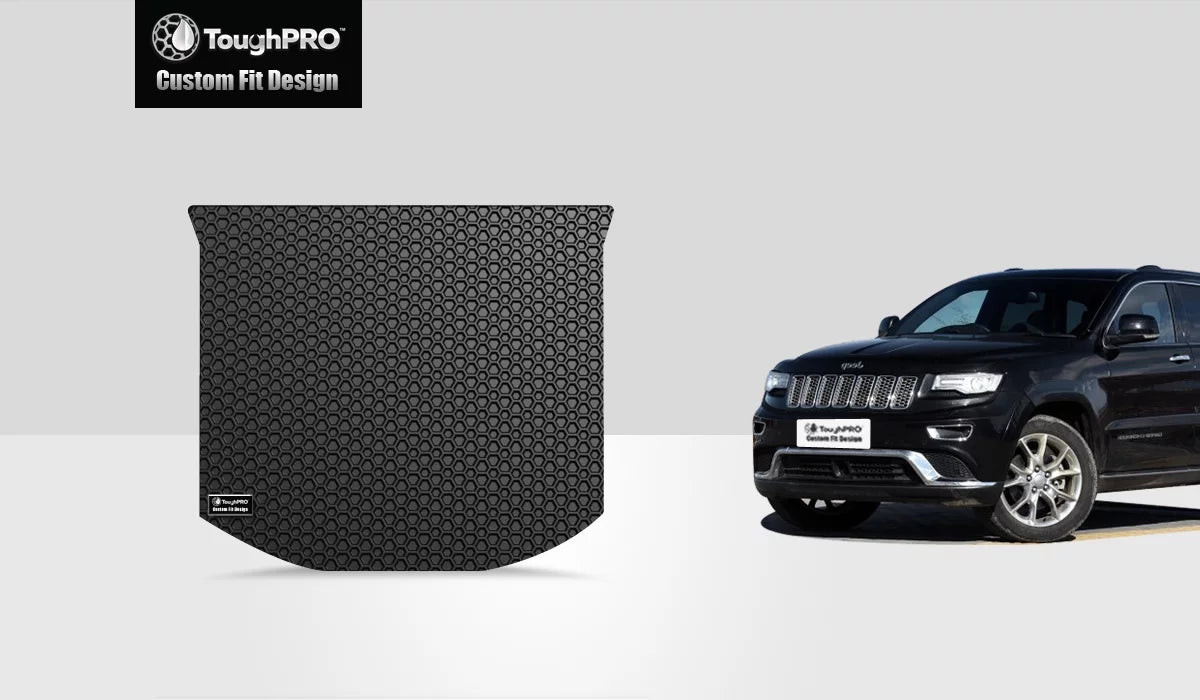 ToughPRO - Cargo Mat Compatible with  Grand Cherokee - All Weather Heavy Duty (Made in ) - Black Rubber - 2013