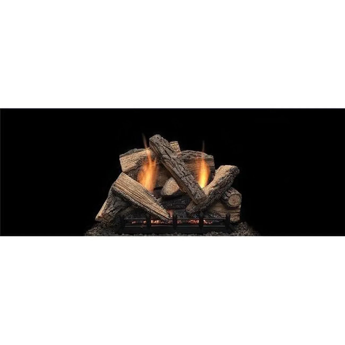 18 in. Stony Creek Refractory Log Set for Natural Blaze  18 in. Burner - 11 Piece