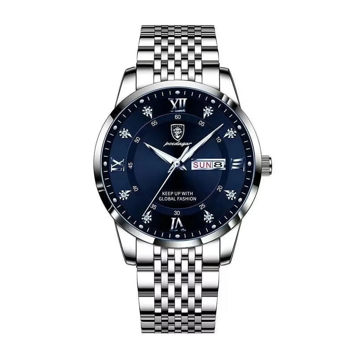 New Men Ultra-Thin Watches Fashion Week Calender Business Cool Waterproof Luxury Stainless Steel Quartz Wristwatch