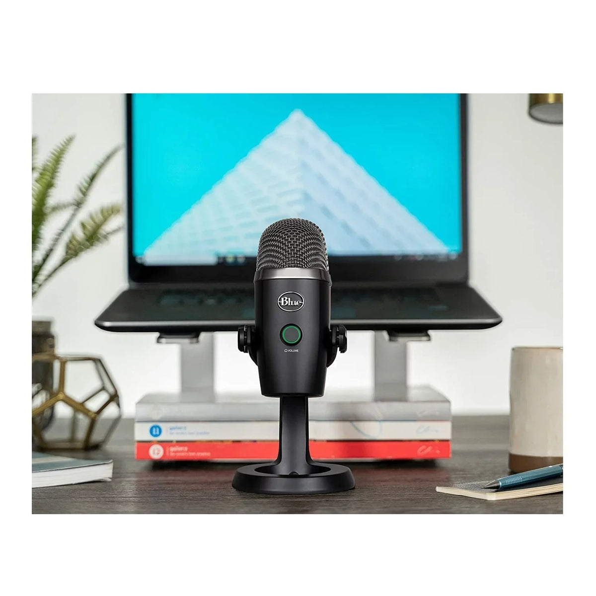 Blue Yeti Nano Premium  Mic Blackout with Knox Gear Boom Arm, Pop Filter and Shock Mount
