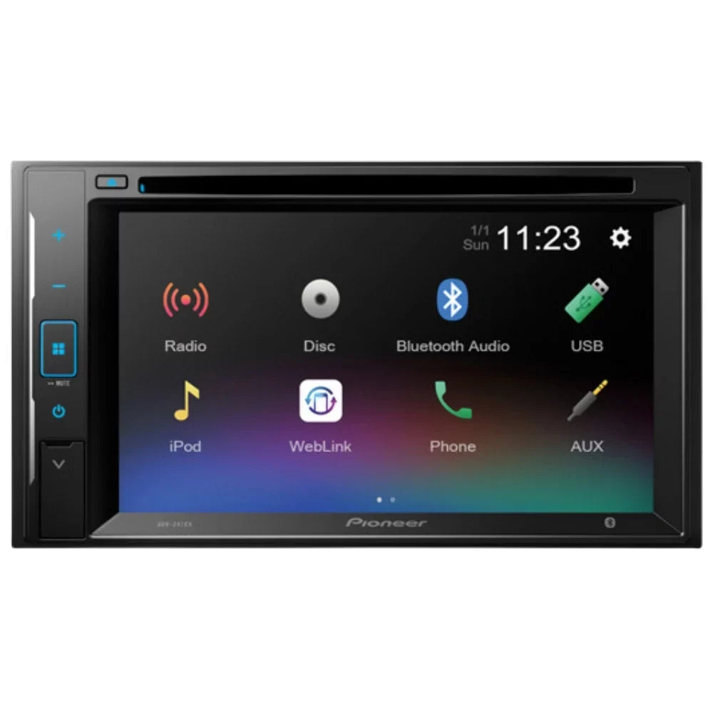 Bundle with Pioneer Multimedia  Car Stereo and Installation Kit - for 1990-1992 Cadillac Fleetwood Brougham / Bluetooth  Touchscreen Radio - Backup Camera, 2 Din Dash Kit