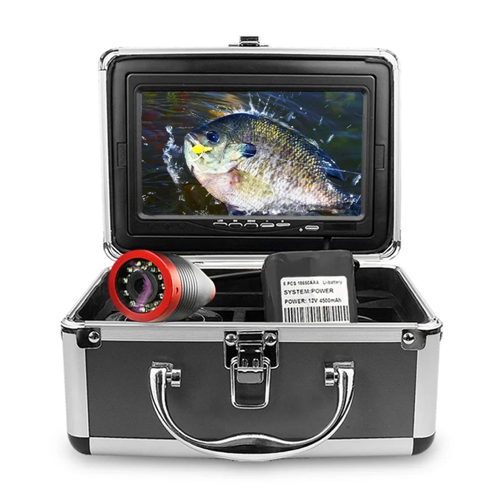 Erchang 7 Inch  Underwater Fishing Camera Portable Video Fish Finder for Lake Sea Fishing, Long Battery , Capture Every Moment Underwater