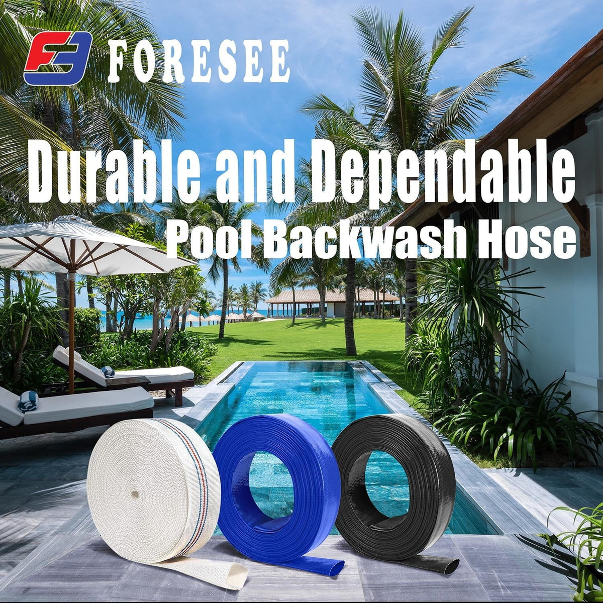 Durable  Pool Backwash Hose - Reliable performance for all your pool needs!
