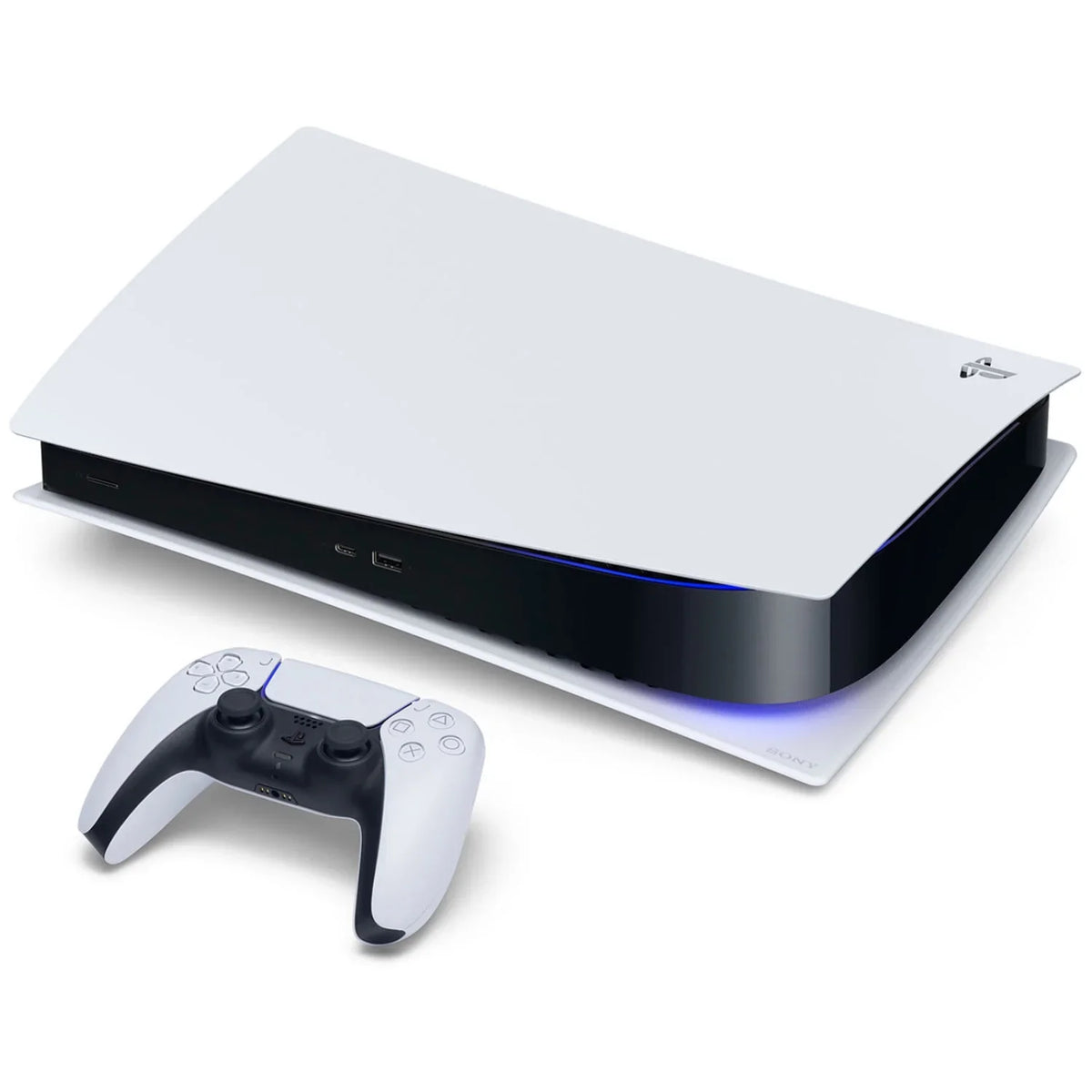 Sony Playstation 5 Disc Version Console with Extra White Controller, Surge  Grip Kit With Precision Aiming Rings and Sackboy:  Big Adventure Bundle