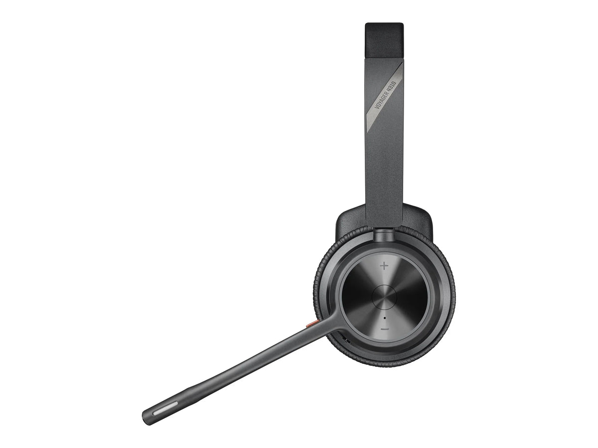 Poly Voyager 4310 -AHeadset +  dongle  - Google Assistant, Siri - Mono -  Type  - Wired/Wireless - Bluetooth - 164 ft - 20 Hz - 20 kHz - On-ear, Over-the-head - Monaural - Supra-aura...