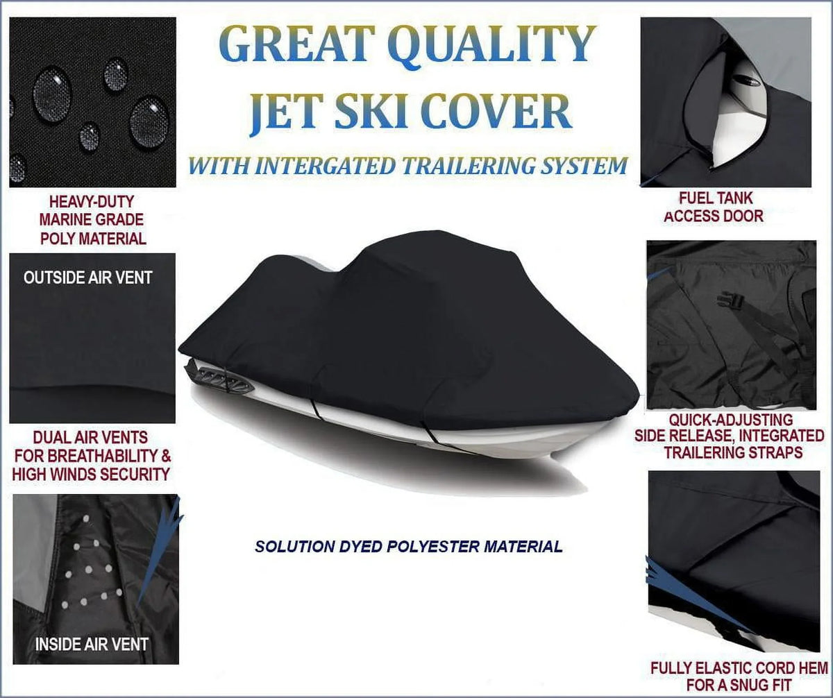 600  JetSki Cover Compatible for Bombardier Sea Doo Sea-Doo  Limited iS 255 2009 / is 260 2010 2011 2012 2013 2014 2015 2016 2017 Jet Ski  Cover